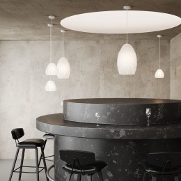 ПОДВЕСНОЙ СВЕТИЛЬНИК С АКРИЛОВЫМ ПЛАФОНОМ 30187/1 белый Eurosvet