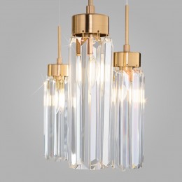 Подвесной светильник с хрусталем 60163/6 латунь Eurosvet