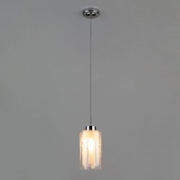 Подвесной светильник со стеклянным плафоном 50001/1 хром Eurosvet