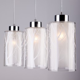 Подвесной светильник со стеклянным плафоном 50001/3 хром Eurosvet