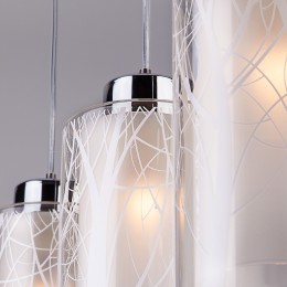 Подвесной светильник со стеклянным плафоном 50001/3 хром Eurosvet