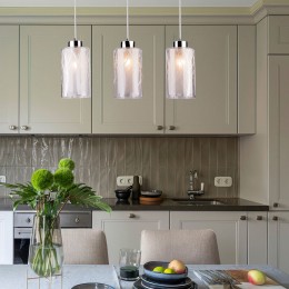 Подвесной светильник со стеклянным плафоном 50001/3 хром Eurosvet