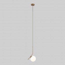 Подвесной светильник со стеклянным плафоном 50159/1 латунь Eurosvet