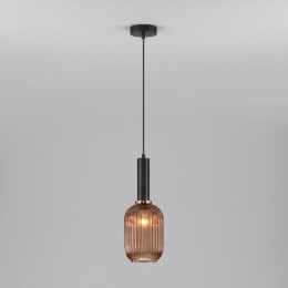 Подвесной светильник со стеклянным плафоном 50181/1 янтарный Eurosvet