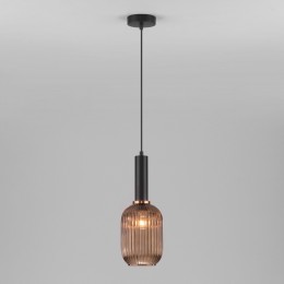 Подвесной светильник со стеклянным плафоном 50181/1 янтарный Eurosvet