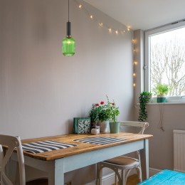 Подвесной светильник со стеклянным плафоном 50181/1 зеленый Eurosvet