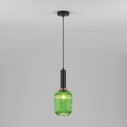Подвесной светильник со стеклянным плафоном 50181/1 зеленый Eurosvet