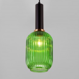 Подвесной светильник со стеклянным плафоном 50181/1 зеленый Eurosvet