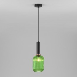 Подвесной светильник со стеклянным плафоном 50181/1 зеленый Eurosvet