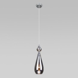 Подвесной светильник со стеклянным плафоном 50202/1 дымчатый Eurosvet