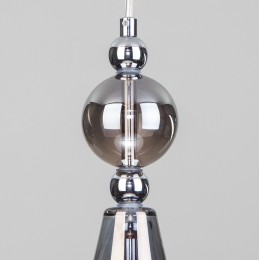 Подвесной светильник со стеклянным плафоном 50202/1 дымчатый Eurosvet