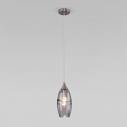 Подвесной светильник со стеклянным плафоном 50222/1 дымчатый Eurosvet