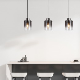 Подвесной светильник со стеклянным плафоном 50227/1 дымчатый Eurosvet