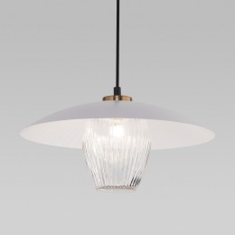 Подвесной светильник со стеклянным плафоном 50259/1 белый/прозрачный Eurosvet