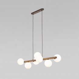 Подвесной светильник со стеклянными плафонами 10272 Estera Wood TK Lighting