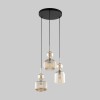 Подвесной светильник со стеклянными плафонами 11041 Sophia Cognac TK Lighting