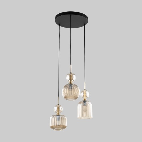 Подвесной светильник со стеклянными плафонами 11041 Sophia Cognac TK Lighting