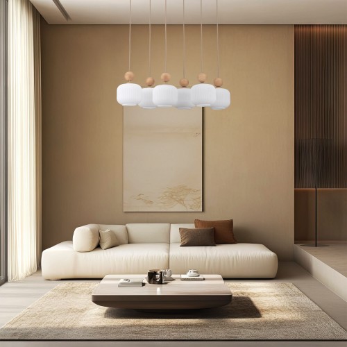 Подвесной светильник со стеклянными плафонами 11052 Ballo TK Lighting