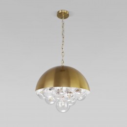 Подвесной светильник со стеклянными плафонами 30177 латунь Eurosvet