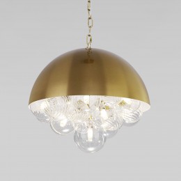 Подвесной светильник со стеклянными плафонами 30177 латунь Eurosvet