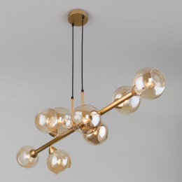 Подвесной светильник со стеклянными плафонами 70113/8 янтарный Eurosvet