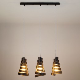 Подвесной светильник в стиле лофт 50058/3 черный Eurosvet