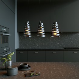 Подвесной светильник в стиле лофт 50058/3 черный Eurosvet