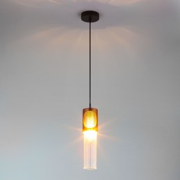 Подвесной светильник в стиле лофт 50087/1 черный / бронза Eurosvet