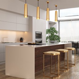 Подвесной светильник в стиле лофт DLN107 GU10 золото Eurosvet