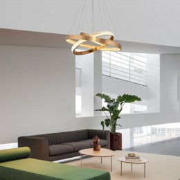 Подвесной светодиодный светильник с регулировкой цветовой температуры и яркости 90176/3 медный Eurosvet