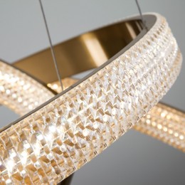 Подвесной светодиодный светильник с регулировкой цветовой температуры и яркости 90176/3 медный Eurosvet