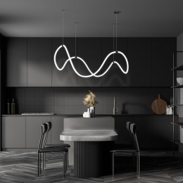 Подвесной светодиодный светильник с регулировкой цветовой температуры и яркости 90288/1 черный Eurosvet