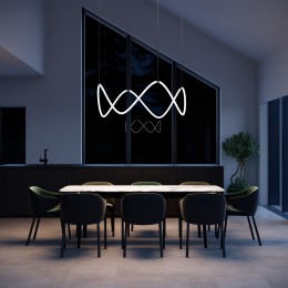 Подвесной светодиодный светильник с регулировкой цветовой температуры и яркости 90288/1 черный Eurosvet