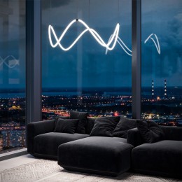 Подвесной светодиодный светильник с регулировкой цветовой температуры и яркости 90288/1 черный Eurosvet