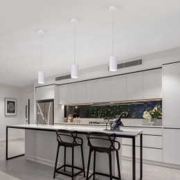 Подвесной светодиодный светильник в стиле лофт 50247/1 LED/ белый Eurosvet