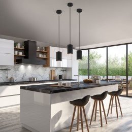 Подвесной светодиодный светильник в стиле лофт 50247/1 LED/ черный Eurosvet