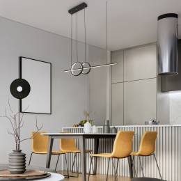 Подвесной светодиодный светильник в стиле минимализм 90265/1 черный Eurosvet