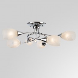 Потолочная люстра со стеклянными плафонами 2275/6 хром Eurosvet