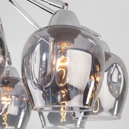 Потолочная люстра со стеклянными плафонами 30164/8 хром Eurosvet