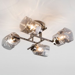 Потолочная люстра со стеклянными плафонами 30165/4 черный жемчуг Eurosvet