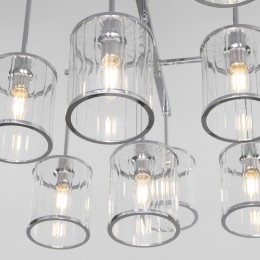 Потолочная люстра со стеклянными плафонами 60144/10 хром Eurosvet