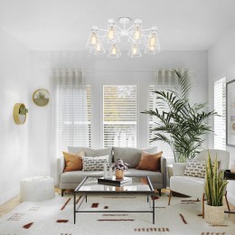 Потолочная люстра в стиле лофт 70107/8 белый Eurosvet