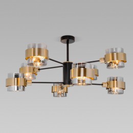 Потолочная люстра в стиле лофт 70127/8 черный/дымчатый Eurosvet