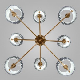 Потолочный светильник с тканевыми абажурами 60162/8 латунь Eurosvet