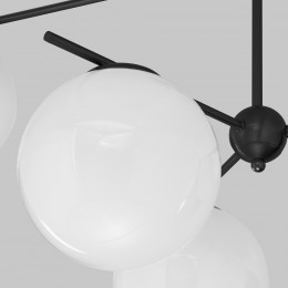 Потолочный светильник со стеклянными плафонами 60147/6 черный Eurosvet