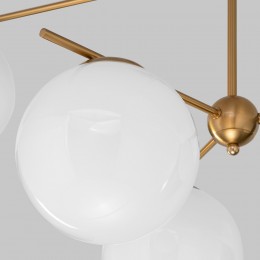 Потолочный светильник со стеклянными плафонами 60147/6 латунь Eurosvet