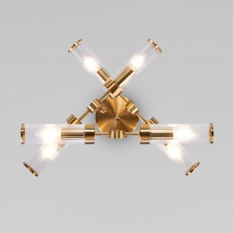 Потолочный светильник со стеклянными плафонами 60166/6 латунь Eurosvet