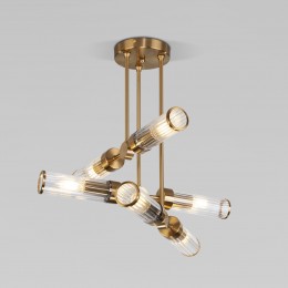 Потолочный светильник со стеклянными плафонами 60166/6 латунь Eurosvet