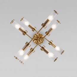 Потолочный светильник со стеклянными плафонами 60166/8 латунь Eurosvet