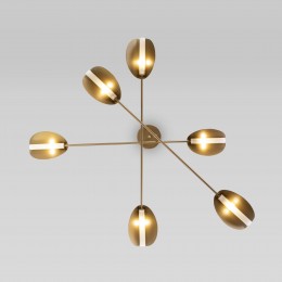 Потолочный светильник в стиле лофт 70148/6 золото Eurosvet